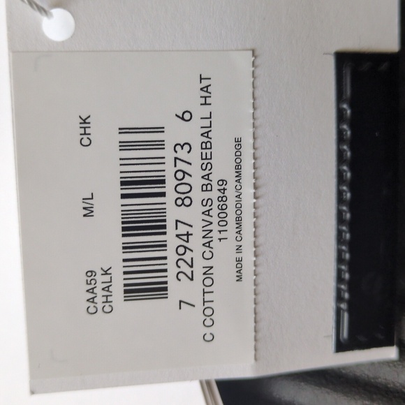 Coach White Brown Baseball Cotton Cap Hat Size M/L New! - Picture 5 of 5